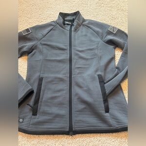 Grunt Style women's black and grey full zip jacket medium